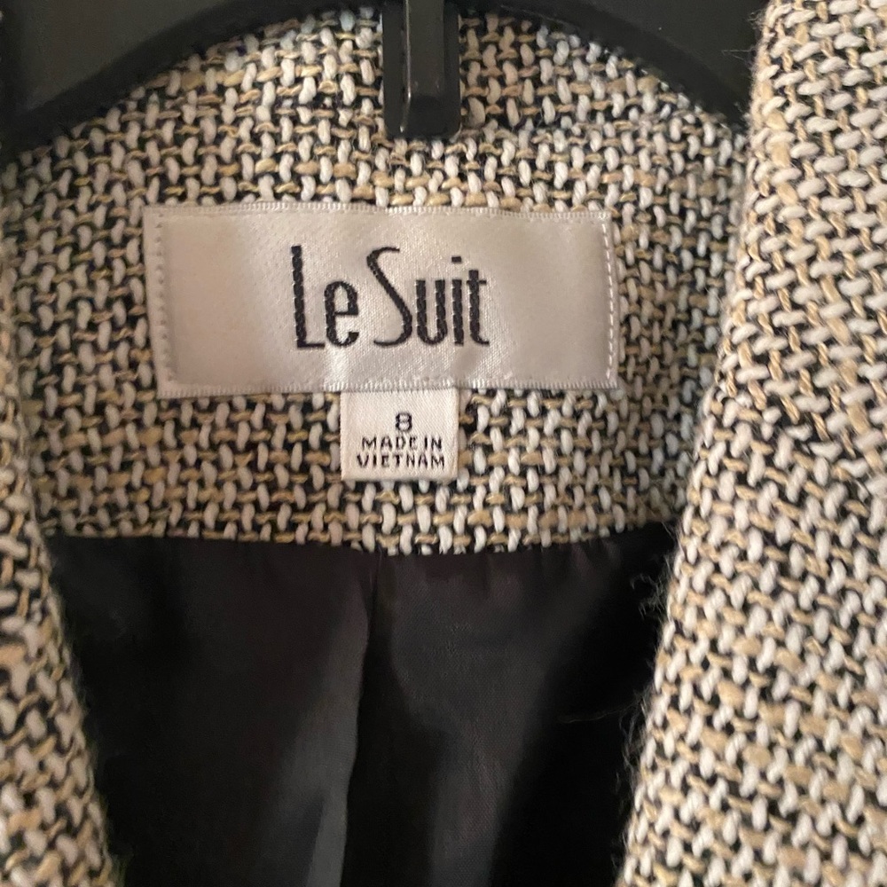 Size 8 Navy Tan Blazer